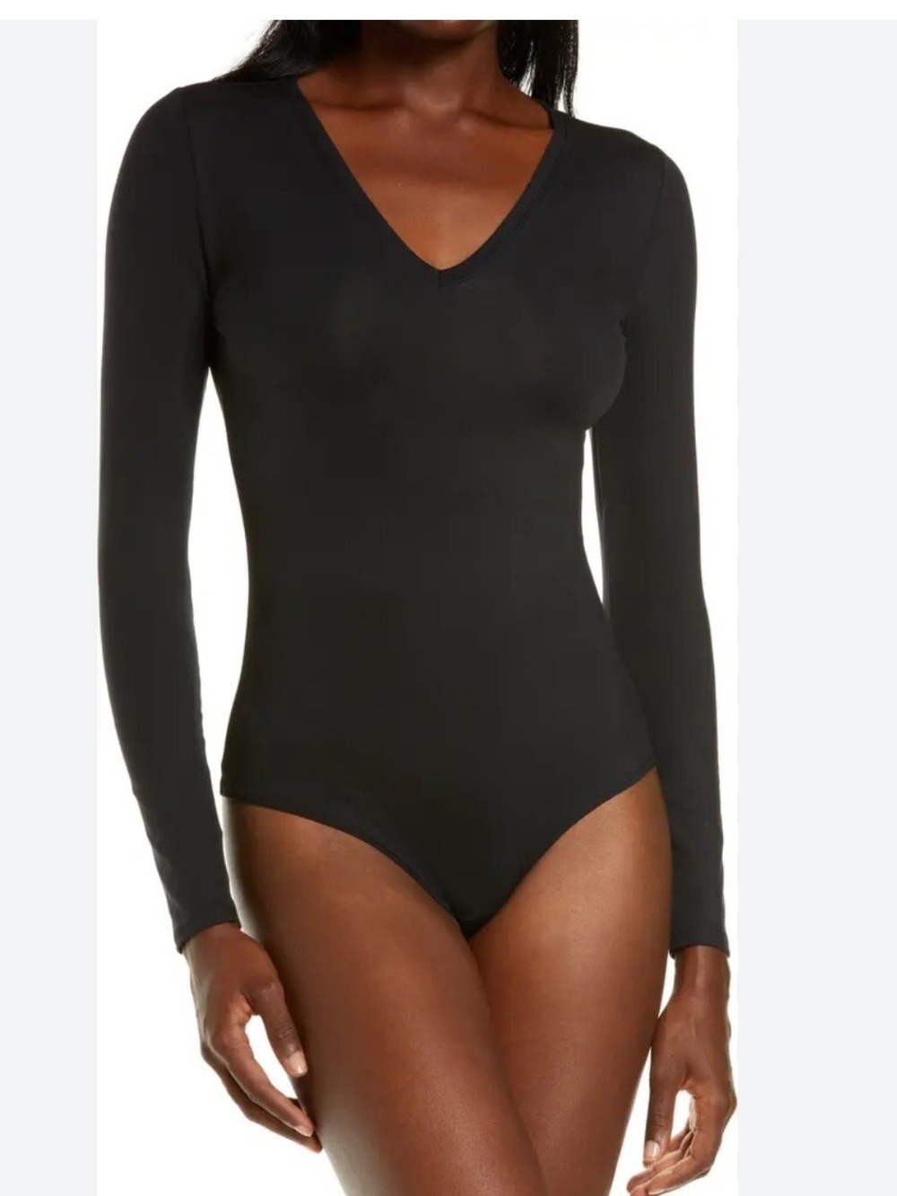 Vintage Dex Arizona ribbed Black Long Sleeve One-Piece Bodysuit size large